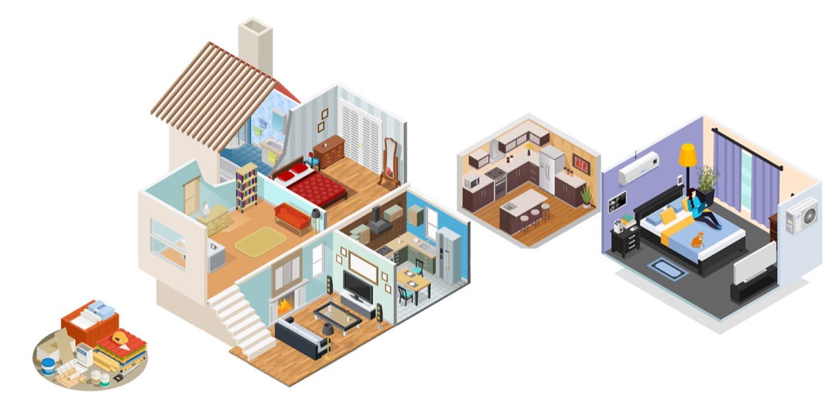 Structure and civil construction diagram, Regular Package